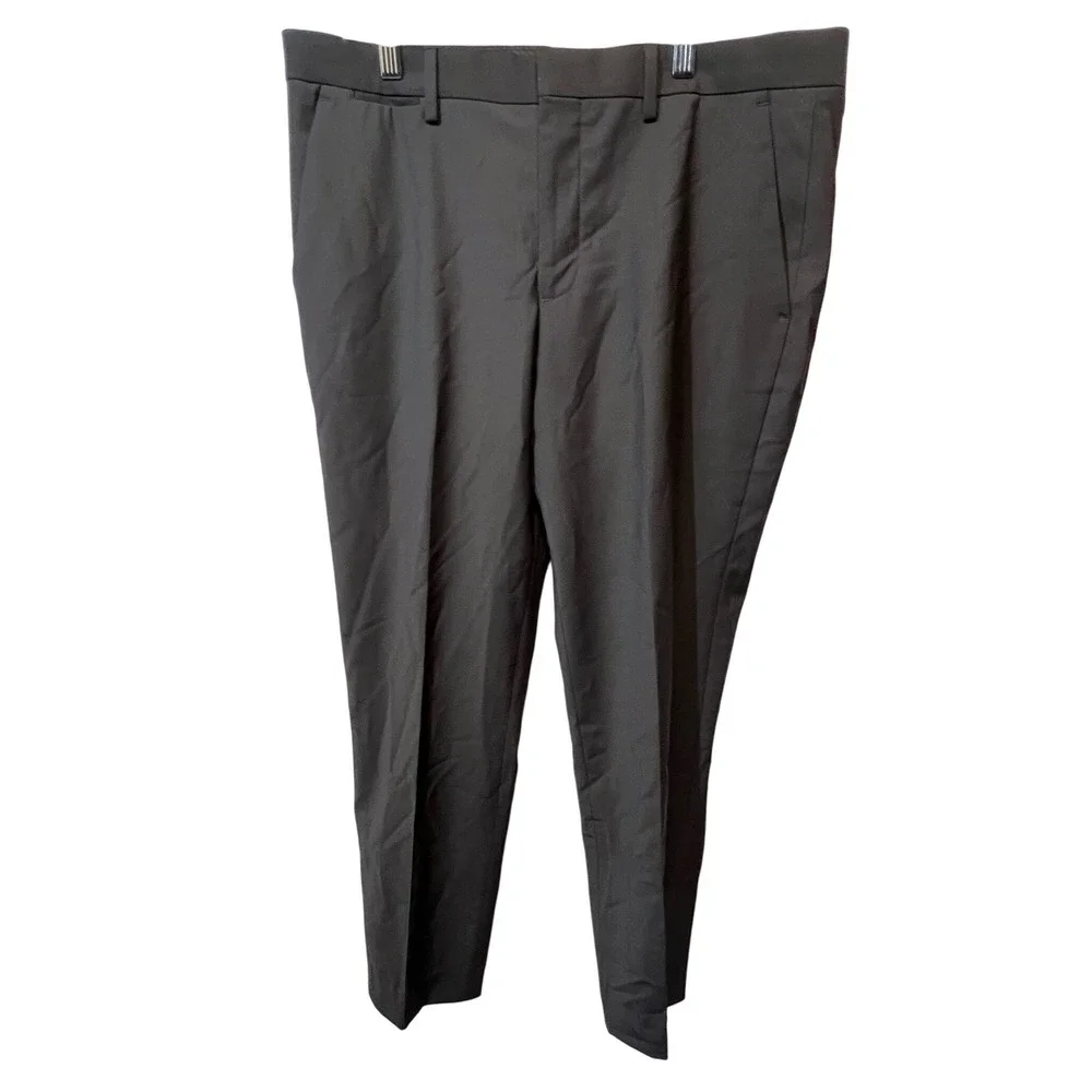Express Extra Slim Stretch‎ Wrinkle Resistant Dress Pants 32x30 Black Wool Blend